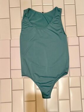 Scoop Neck Women's Bodysuit in Teal